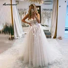 Женское свадебное платье It's yiiya, белое кружевное платье в стиле бохо, расширяющееся книзу, с открытой спиной на лето 2022