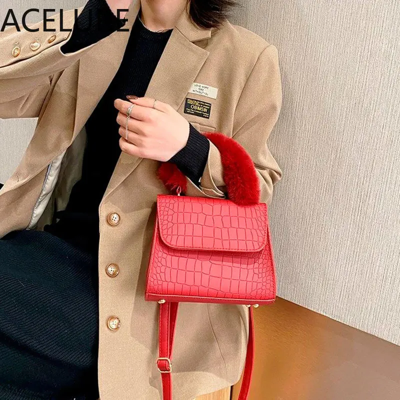 

ACELURE Высококачественная женская косметичка для вечерние маленькие сумки на плечо для женщин однотонные женские Сумки из искусственной кож...