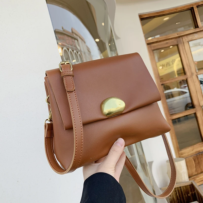 

High Quality Soft PU Leather Bag for Women 2021 Fashion Branded Crossbody Shoulder Hand Bag Lady Trending Handbags and Purses