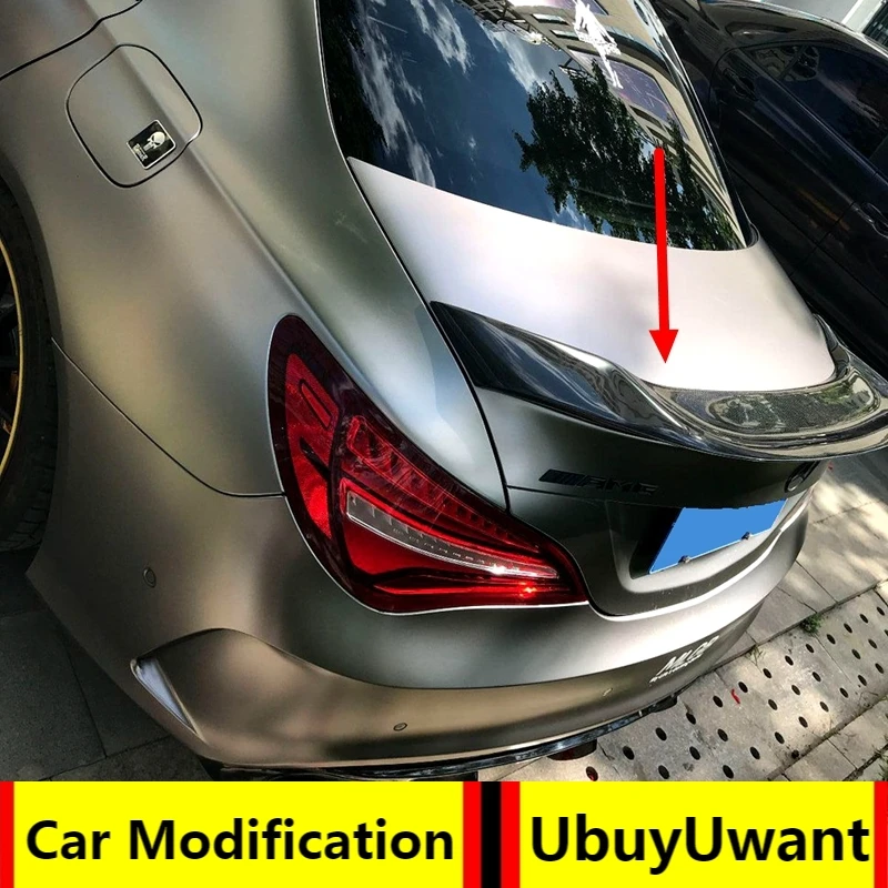 

Задний спойлер из углеродного волокна UBUYUWANT для Mercedes Benz W117 CLA200 220 260 2016 2017 2018 2019, украшение для багажника