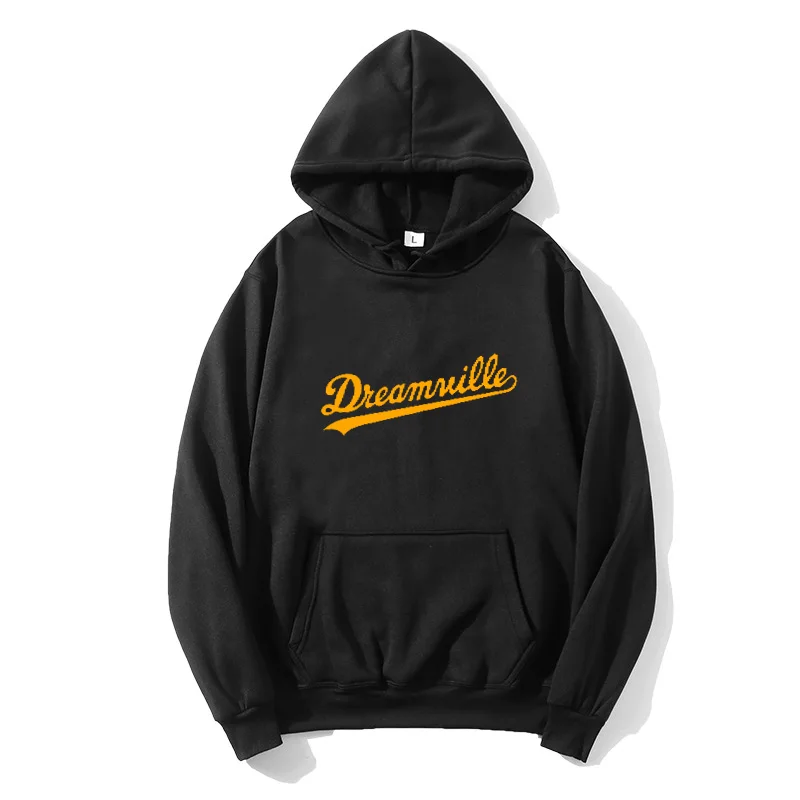 

2020 New Hoodies Men Hip Hop DREAMVILLE J Cole Logo Hooded Prey Letter J Cole Hooded Winter Fleece Hoodies Dos