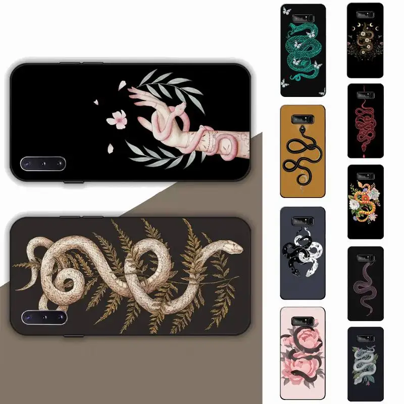 

Yinuoda Snake Flower Phone Case for Samsung Note 5 7 8 9 10 20 pro plus lite ultra A21 12 72