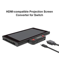 projection screen converter fit charging type c handle projection screen for nintendo switch game console video adapter