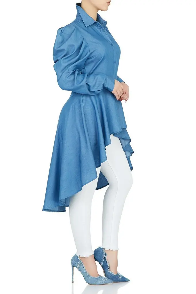 2020 весеннее зимнее мини-платье-рубашка женское джинсовое платье с длинным