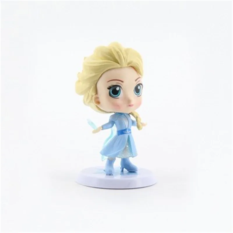 4 шт./компл. Frozen2 Снежная Королева Эльза и Анна из ПВХ Фигурки Олаф Кристоф Свен