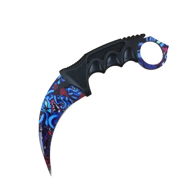 

Karambit Knife Counter Strike Karambit Knife Fixed Blade lore Tactical Hunting rainbow Survival Sheath Tiger Tooth Knifes
