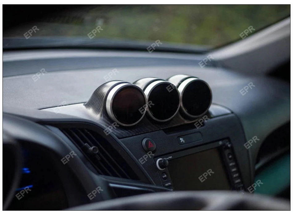 Интерьер из углеродного волокна для Honda CRZ ZF1 2010- JDM СТИЛЬ Dash крепление тройной Gauge Pod(60 мм RHD) комплект для кузова тюнинг отделка для CR-Z