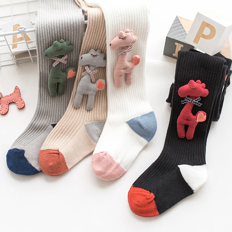 Детские леггинсы для девочек Сезон осень зима Милые Чулки танцев Осенние