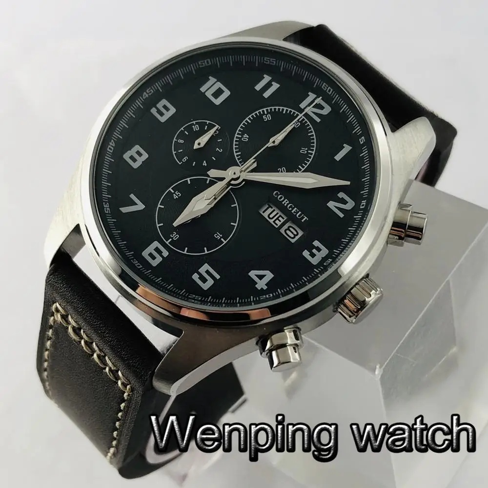 Мужские кварцевые часы с хронографом 41 мм | Наручные