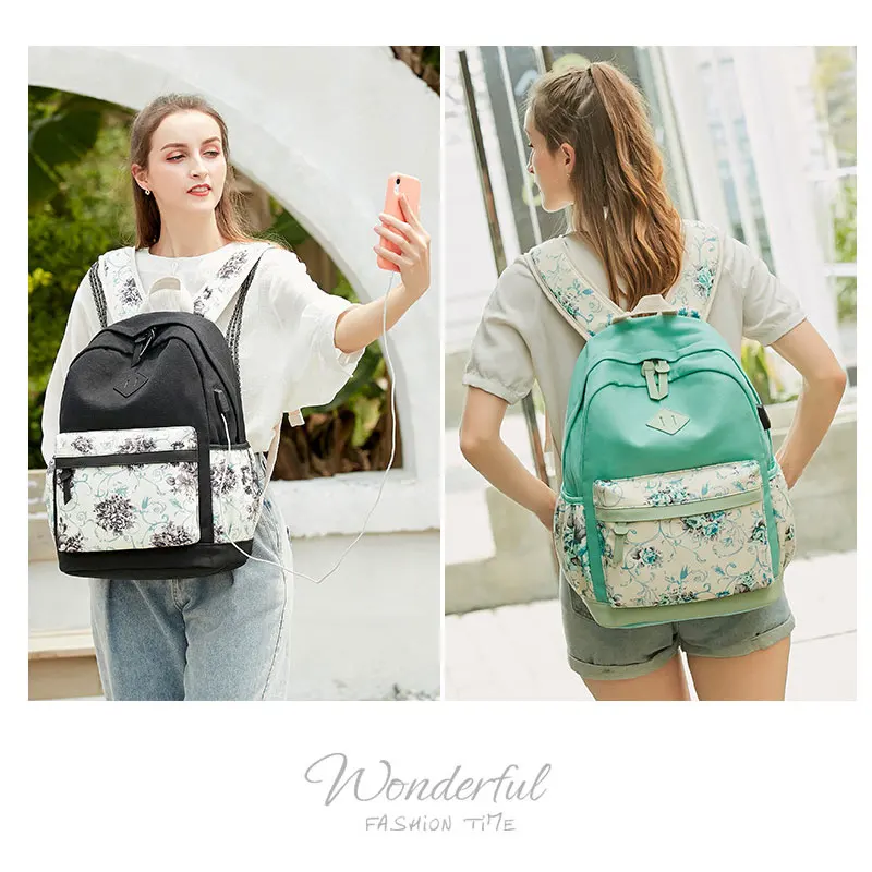 3 шт./компл. Противоугонный рюкзак для мужчин и женщин повседневные школьные