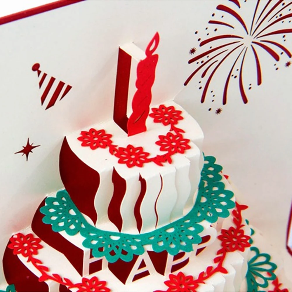 Поздравительная открытка 3D открытки-подарок праздничные подарки подарок на день