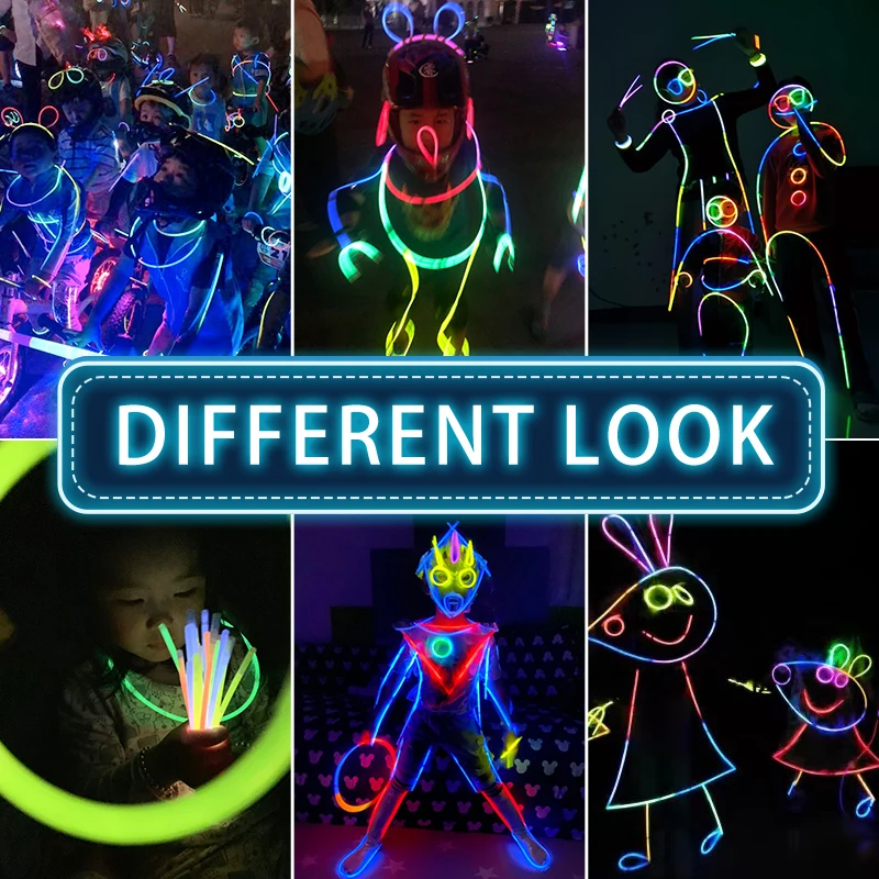 Новинка 50 шт. 8 дюймов Микс светящаяся палка креативный дизайн безопасный