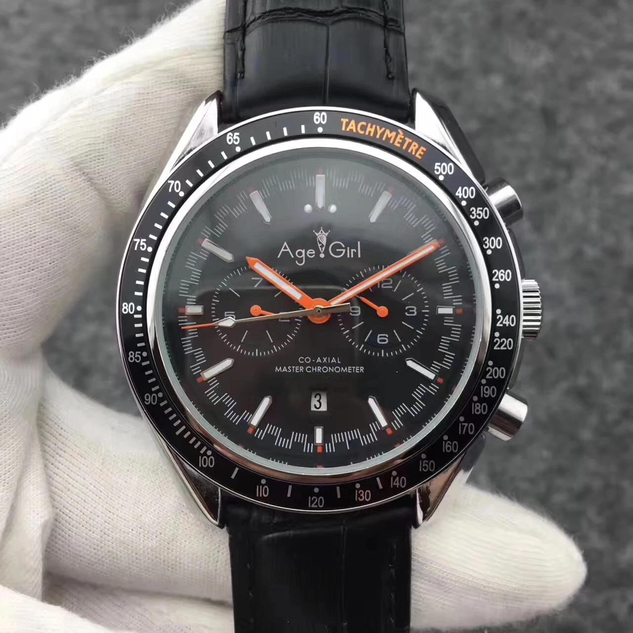 4 Роскошные брендовые Новые Мужские автоматические механические MoonWatch из нержавеющей стали скорость черные синие кожаные керамические часы с окантовкой Темная сторона AAA - Цвет: 4