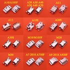 100 шт. для samsung Galaxy A7 A9 A10 A20 A30 A40 A50 A01 A11 A10S A20S A30S 2018, разъем Usb для зарядного устройства, док-разъем