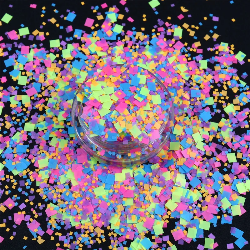 3d-украшения для ногтей с блестками в форме сердца бабочки точки шестиугольника