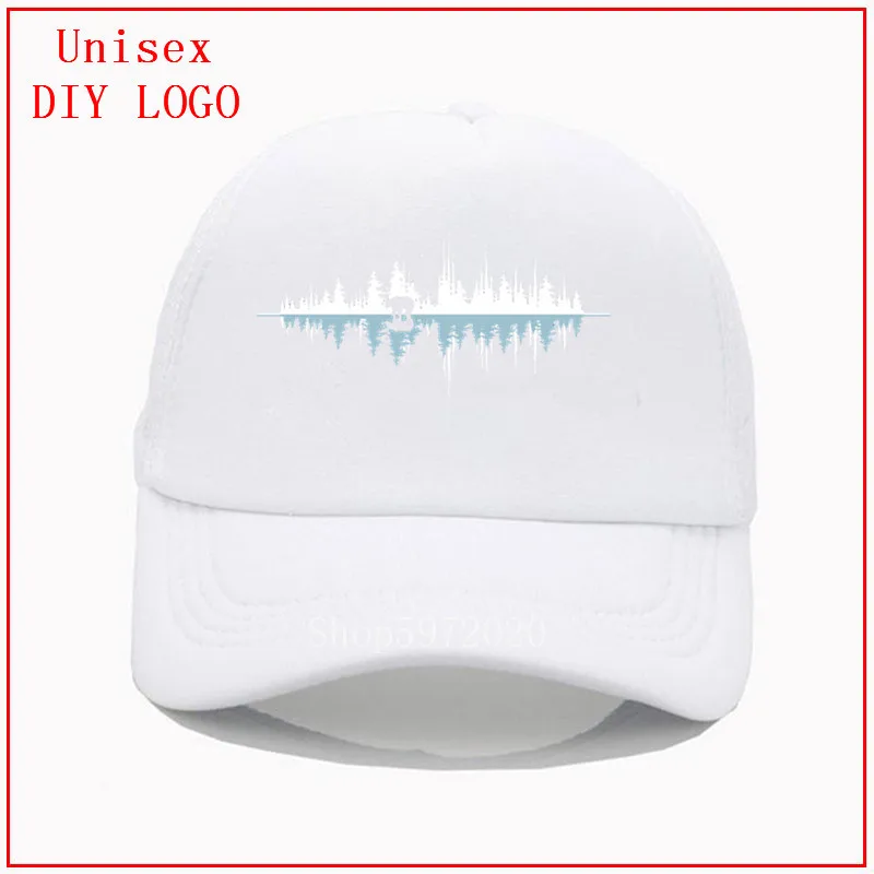 Бейсболка со звуком природы музыкой звуковыми волнами женская кепка для мужчин