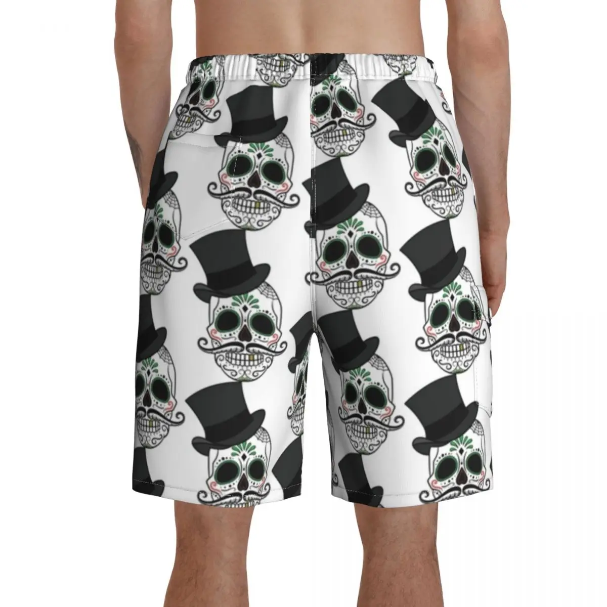 

La Catrina Board Shorts Polyester Swimming Trunks Bathing Funny Men Swim Trunks