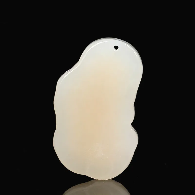 Подвеска из натурального белого китайского нефрита и тигра Подлинная ручная