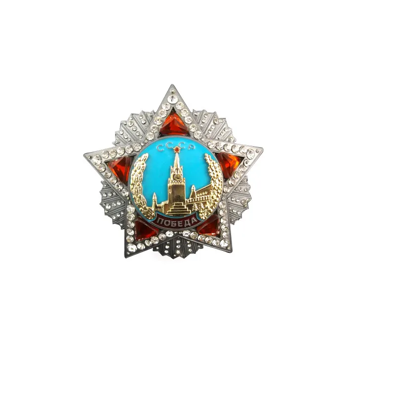 

Металлический значок на заказ, Хрустальный значок с пентаграммой