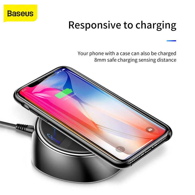 

Baseus 2 in 1 wireless charger for iPhone X 8 Samsung Galaxy S9 S8 fast charging quick charge 3.0 with 3 usb 2.0 slot 10W 3.4A