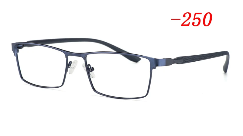 Sun Photochromic Myopia eyewear TR90 Alloy Frame Finished myopia glasses frame comfortable slip-resistant eyeglasses frame Men - Цвет оправы: Светло-голубой