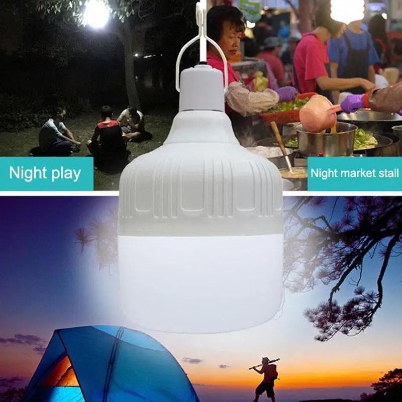

Outdoor Bulb USB Rechargeable LED Emergency Lights For Patio/Porch/Garden Tent light BBQ Battery Camping Portable Lantern L N9A7