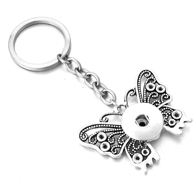 Новые ювелирные изделия 12 мм 18 брелки для ключей женщин Подарки Девушка Бабочка