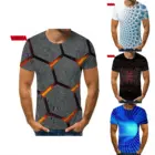 Футболка мужская летняя с 3D принтом, модная удобная рубашка, уличная одежда