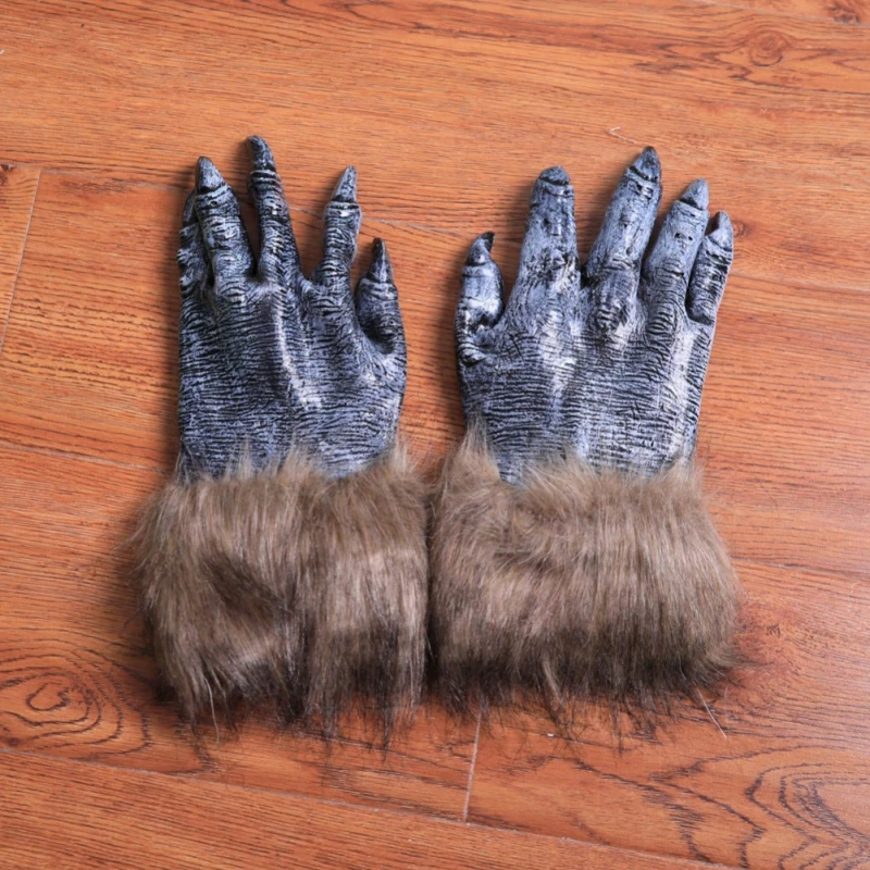 Halloween Gloves 1 Pair Wolf Claw Eye-catching Ghost Festival To Enhance Scared Atmospher Scrop | Дом и сад