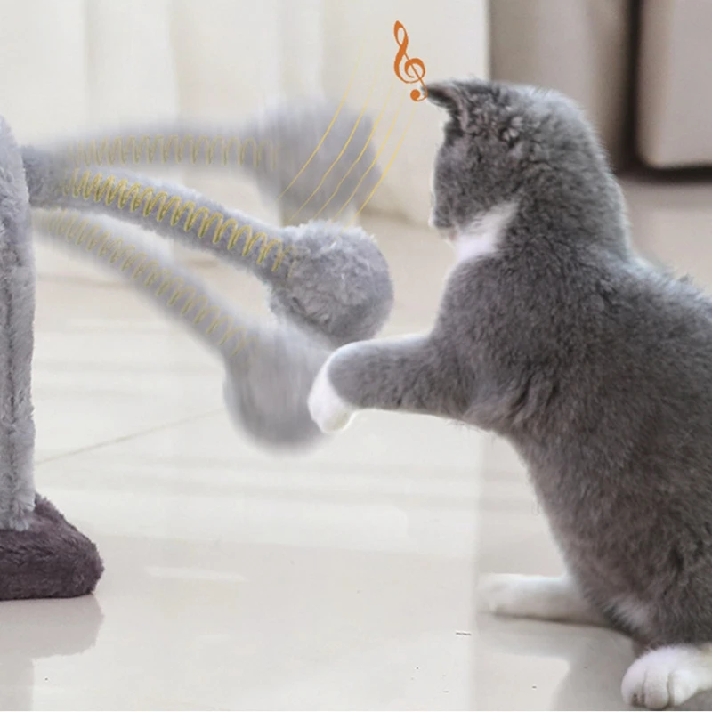 Cat Toy Climbing Furniture Scratching Cute Elephant Lion Shape Interactive Toys Kitten Frame | Дом и сад