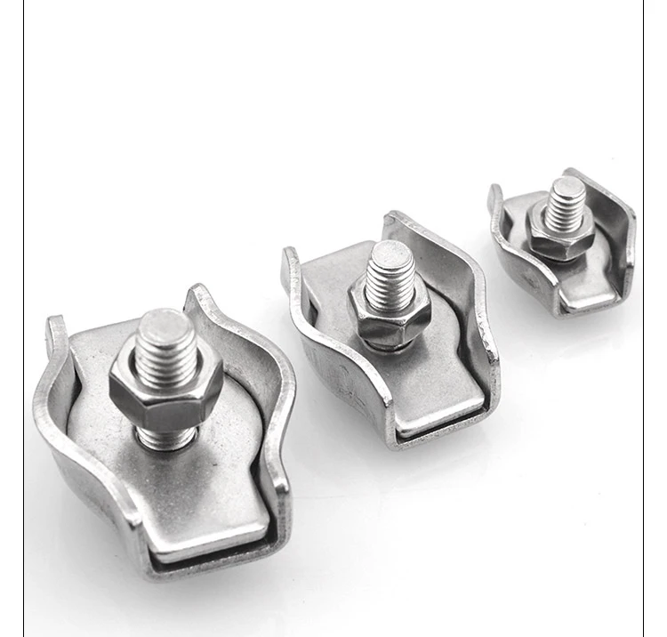 304 # трос из нержавеющей стали с одним зажимом патрон замок зажим для кабеля