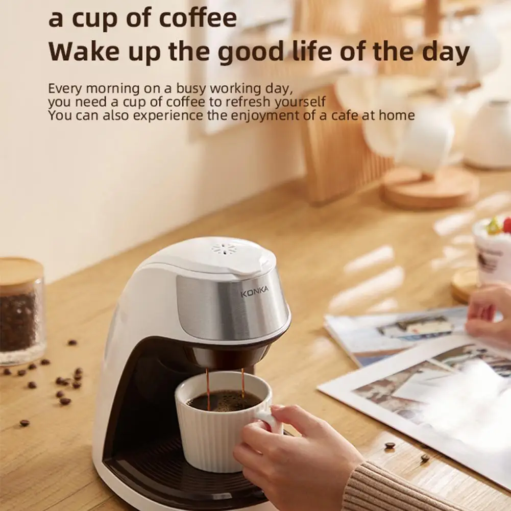 

KONKA Drip Coffee Machine Tea Milk Pot KCF-CS2 Household Mini Automatic Multi-function Kitchen Home Office Removable Washable