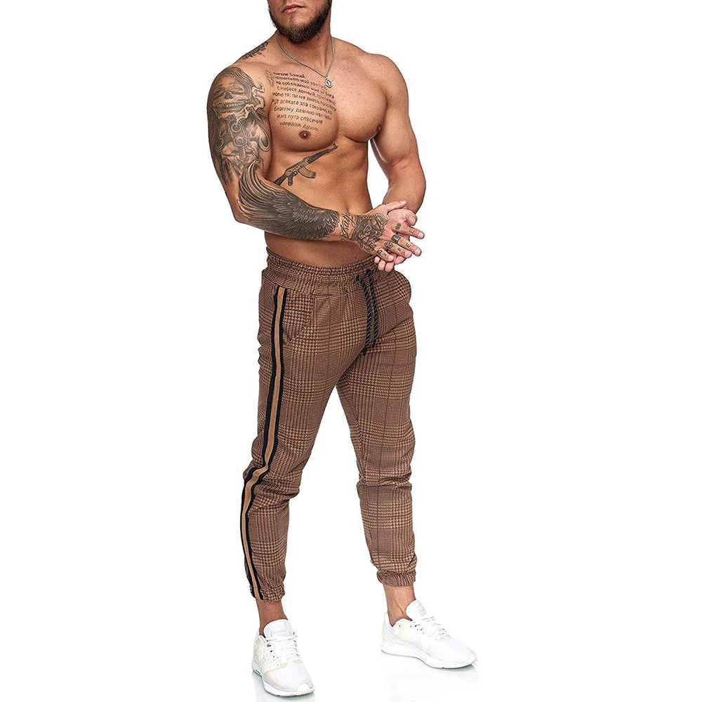 

Striped Joggers Pants Mens Print Sweatpants Hip Hop Streetwear Spring Autumn Casual Men Trousers Skinny Pants 2021 Men Clothing
