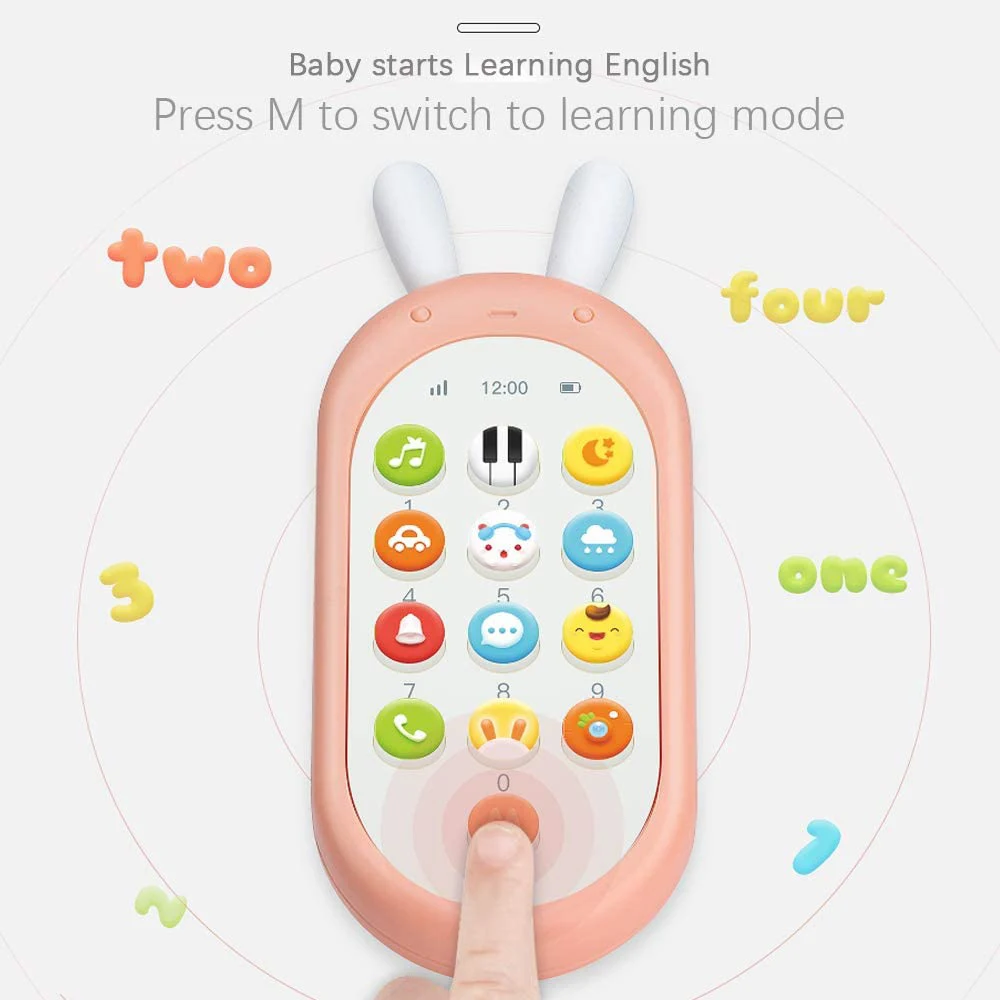 

Electronic Smart Phone Toy Telephone Music Sound Machine Baby Phone Toy For Kids Infant Early Educational Mobile Phone Toys Gift
