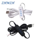 ZHMZH светодиодный диммер USB Порты и разъёмы Питание линия затемнения Цвет, подходящая к любому стилю одежды Удлинительный кабель с вклвыкл переключатель адаптер для Светодиодный светильник лампочка