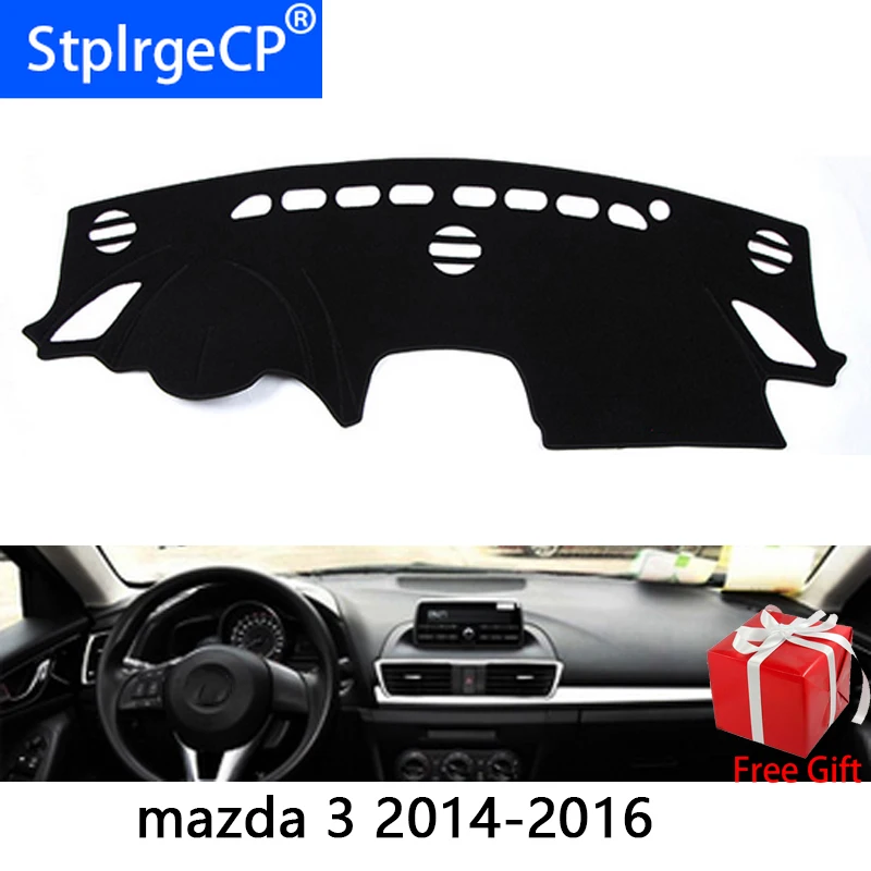 Для mazda 3 2014 2015 2016 2017 стайлинга автомобилей тире коврики наклейка на приборную