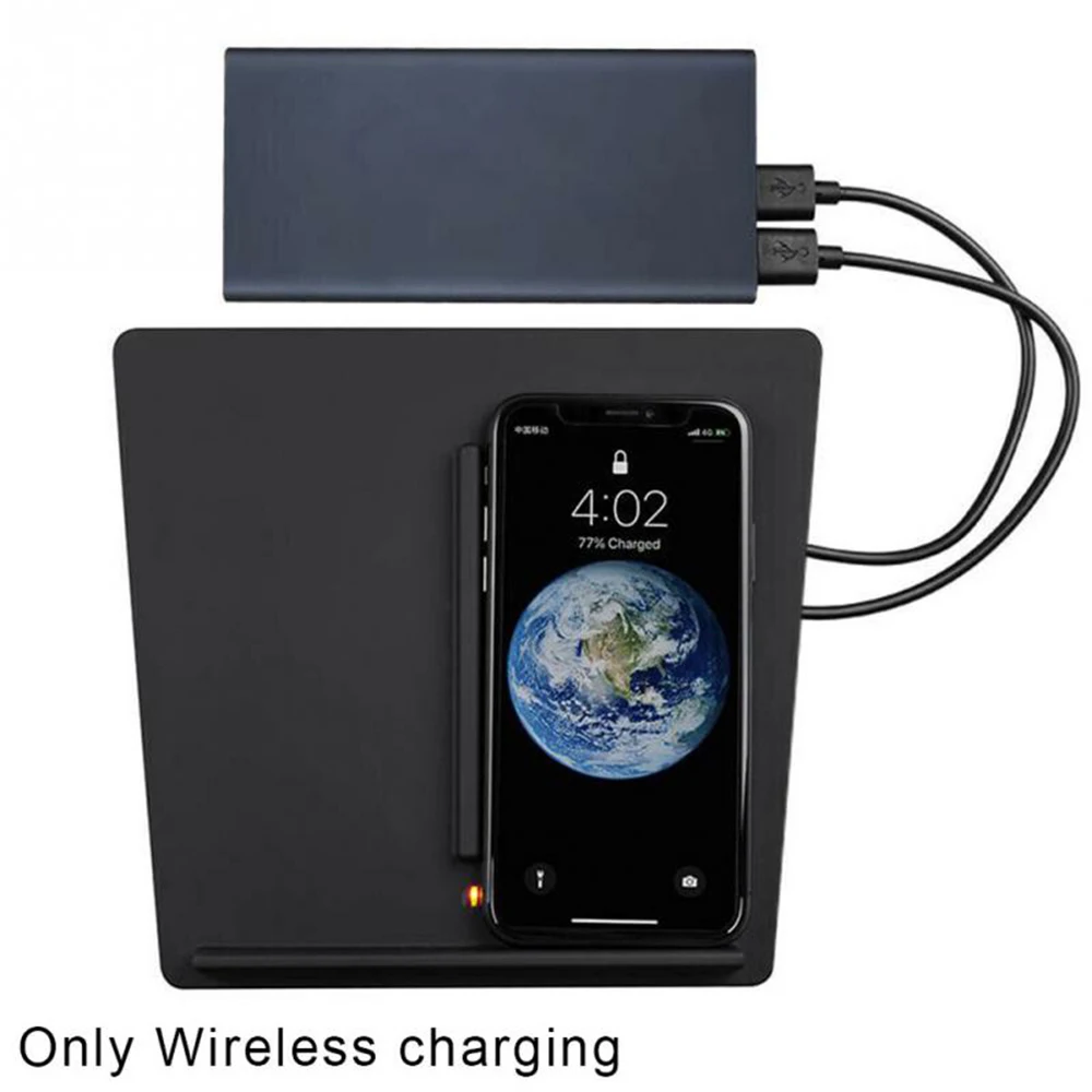 1PCs Wireless Phone Charger Dual Phones Charging Anti-skid Car Mount Auto Qi Pad For All Android Devices | Мобильные телефоны и
