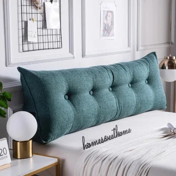 Home Soft Large Big Pillow Back Cushion Long Elastic Linen Backrest Multifunction Luxury Decor For Bedside Bed Sofa Tatami