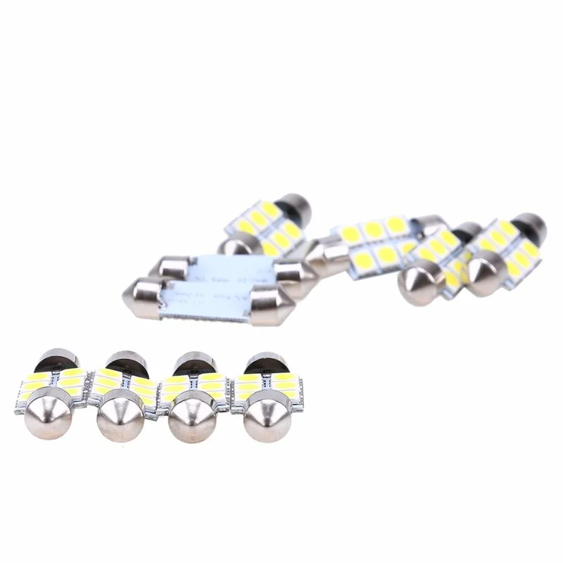 POSSBAY 10 шт. 36 мм 5050 6SMD белый микро общий автомобиль гирлянда для салона Купол
