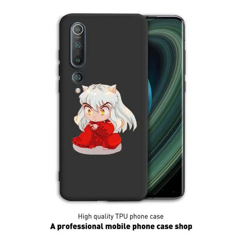 

Inuyasha Sesshoumaru Phone Case Black Cover For Xiaomi 6X 8 8Lite 9T 10 10Lite Note 8 8T 9Pro 9Promax Cases