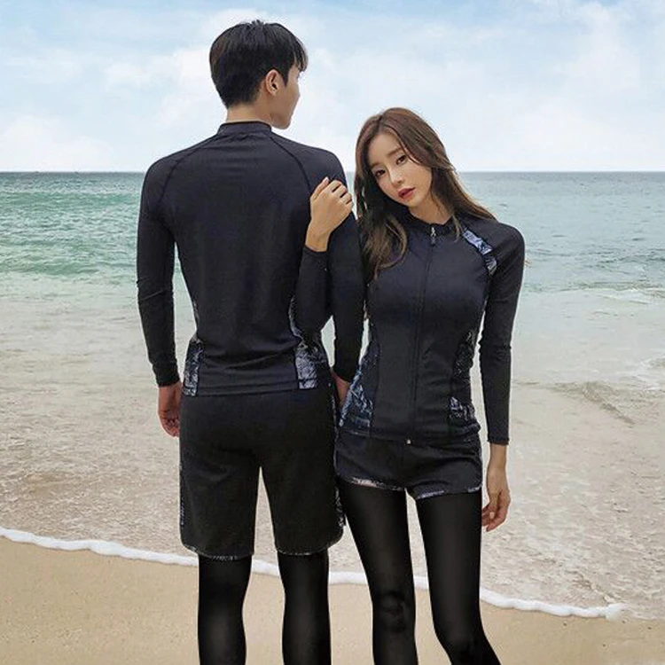

Full Swimwear Wetsuit Couples Sun Protection Freedive Swimming Wetsuit Surfing Split Roupa De Neoprene Diving Equipment W