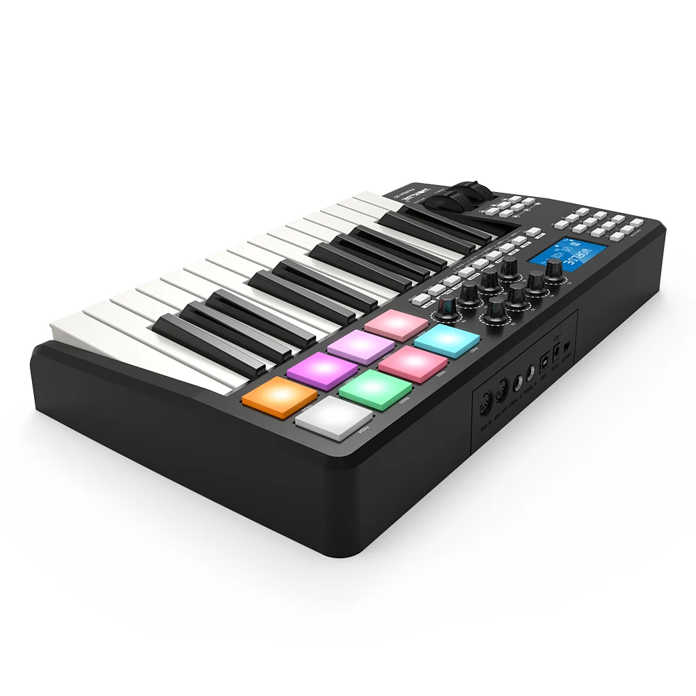 MIDI-контроллер WORLDE PANDA25 компактный 25 клавиш USB с клавиатурой 8 цветных RGB триггеров