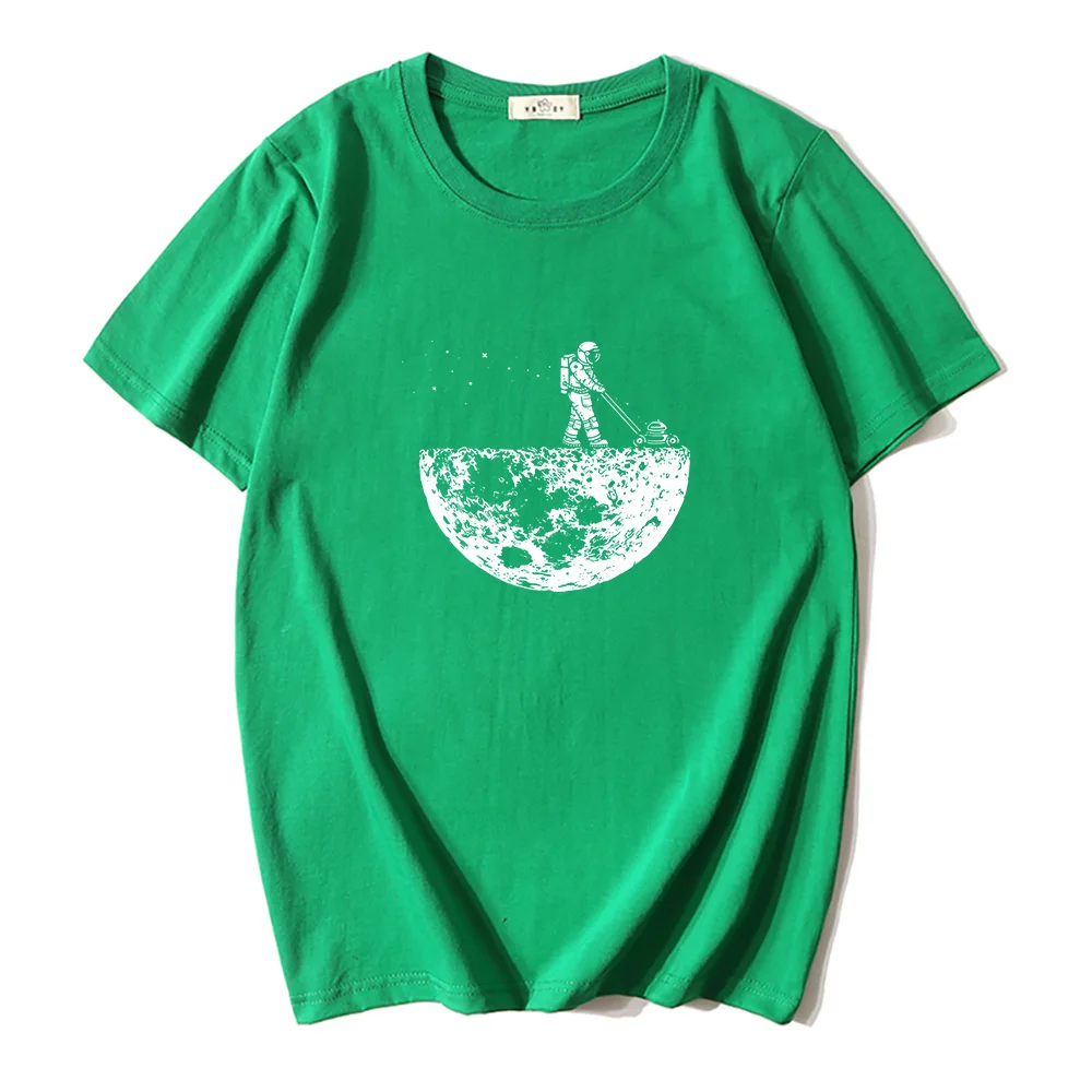 

Летняя футболка с короткими рукавами для мужчин футболка повседневные свободные Забавный с принтом в виде космонавта для мужчин футболка ...