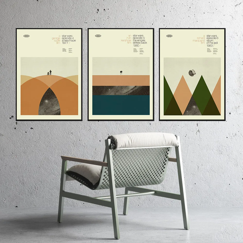 Nordic фильм Плакаты и принты Звездное Картина на холсте с изображением неба Винтаж