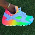 Женские и мужские кроссовки на плоской подошве, повседневные разноцветные кроссовки на платформе, Роскошные Яркие кроссовки для пар, 2021