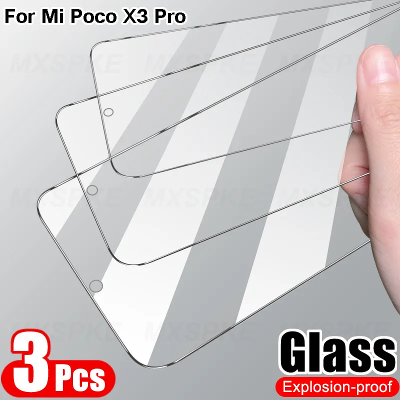 Защитное стекло закаленное для Xiaomi Mi Poco C3 M3 F3 X2 F1 X3 M2 Pro 9 9T Lite SE|Защитные стёкла и