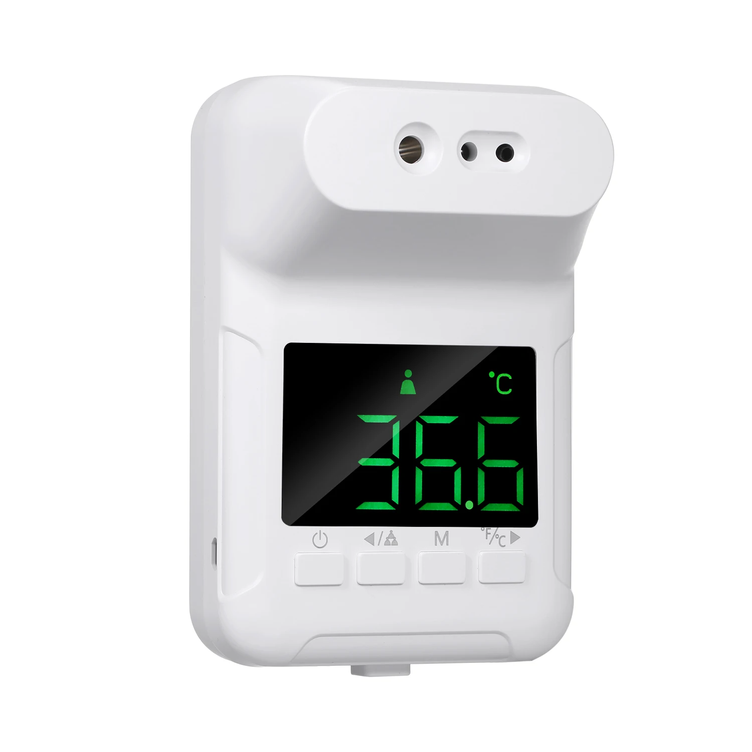 Infrared Forehead Hanging Thermometer LED Display High Temperature Buzzer Alarm Unit Changeable 50 Memory Groups for Baby Adults |