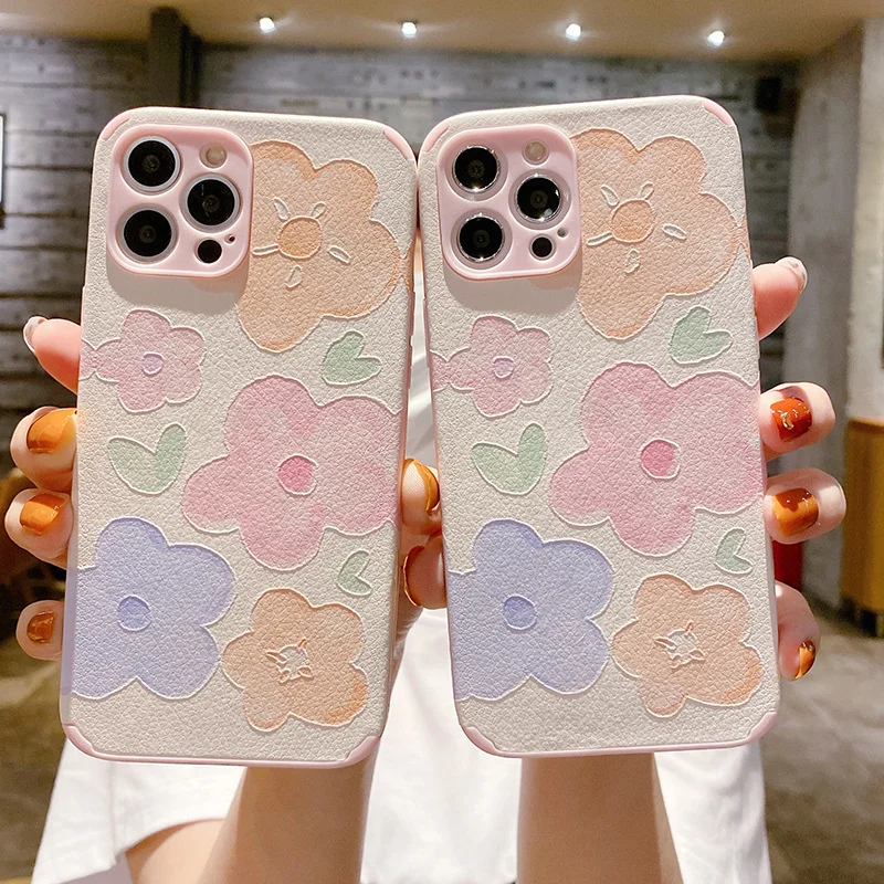

Watercolor Flower Red Rice K40 Mobile Phone Case For Xiaomi 11 Soft Shell Note9pro / K30 For K20 / Note8m 10 Women