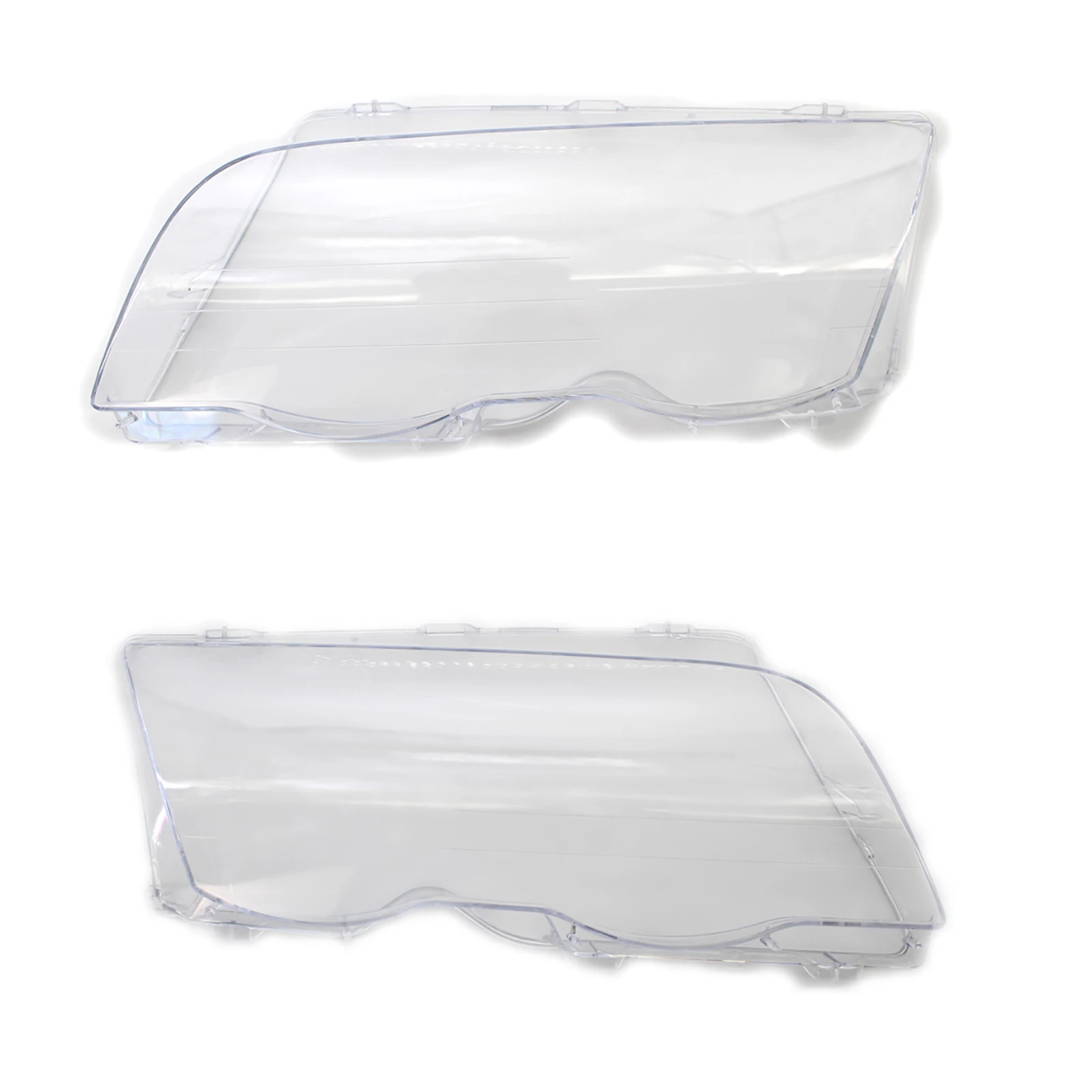 

Cars Headlight Lens Plastic Transparent Replacement 63136902766 63126902754 Headlamp Cover Front Light Lampshade for BMW E46