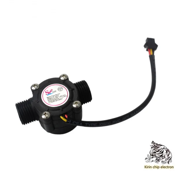 

2pcs / lot yf-s201 water flow sensor / 4pcs G1 / 2 interface water heater water dispenser water dispenser Hall flowmeter